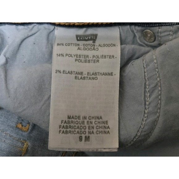 Levi's 524 Superlow Jeans Womens 9 M Blue 30x30 Pants Levis - Picture 5 of 6